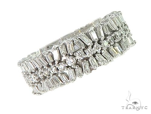 Baguette and Round Diamond Eternity Ring 66307 - Image 1