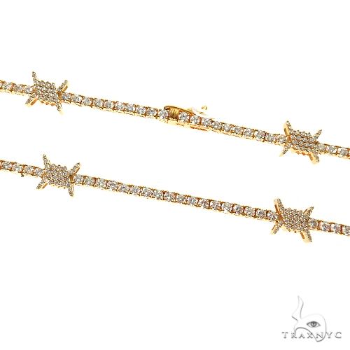 Barbed Wire Diamond Tennis Chain 69705 - Image 3