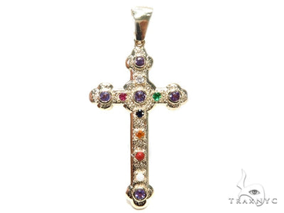 Basilica Diamond Gemstone Cross Crucifix 40809 - Image 1