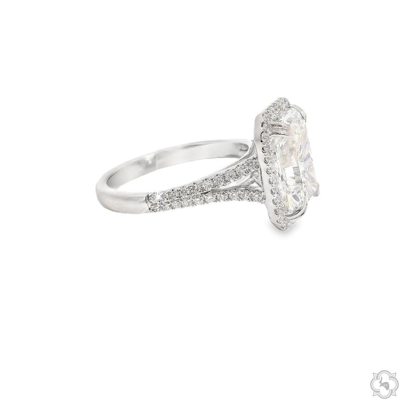 Bellanova 4ct Radiant Engagment Ring 70591 - Image 4