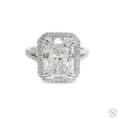 Bellanova 4ct Radiant Engagment Ring 70591 - Image 1