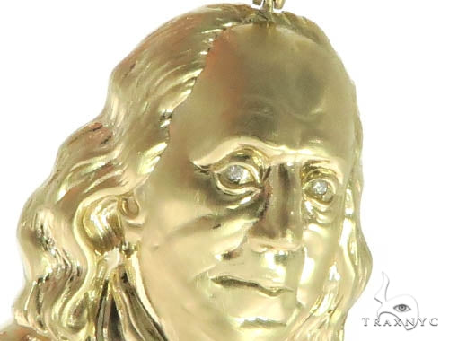 Benjamin Franklin Diamond Pendant & Chain Set 42599 - Image 4