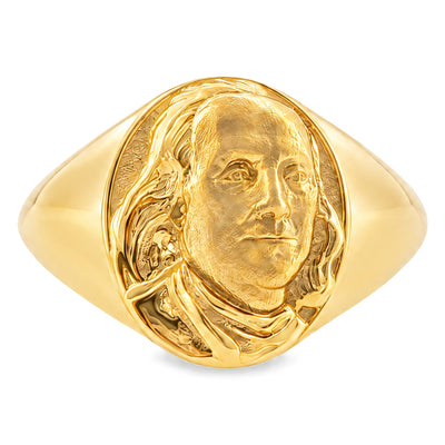 Benjamin Franklin 14K Gold Ring