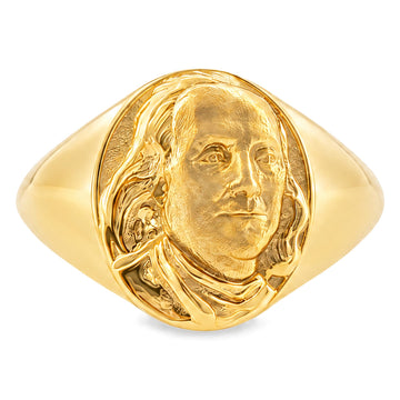 Benjamin Franklin 14K Gold Ring