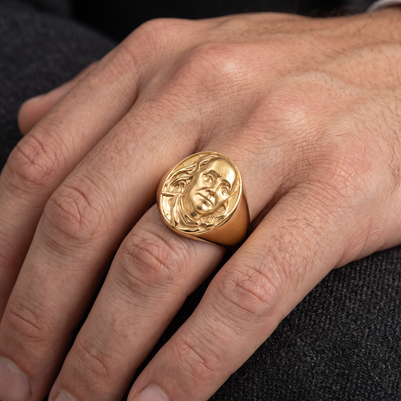 Benjamin Franklin 14K Gold Ring, photo 9 of 9