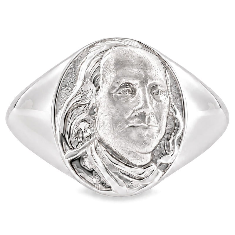 Benjamin Franklin 14K Gold Ring, view 2