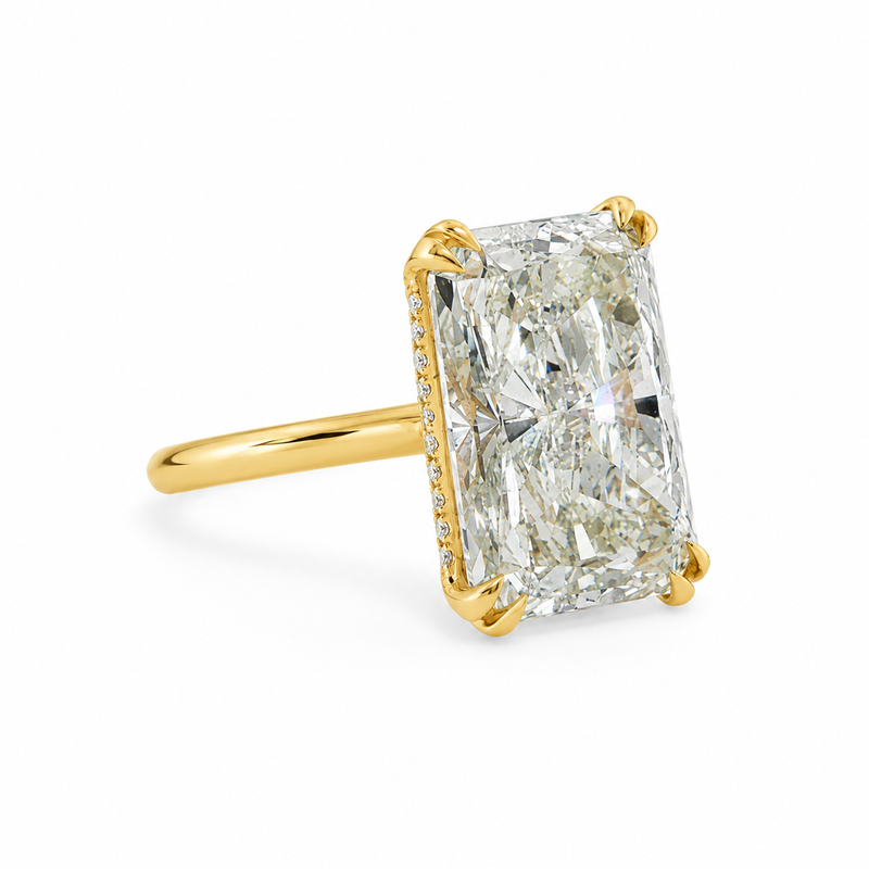 Beverly Radiant Hidden Halo Engagement Ring 71639