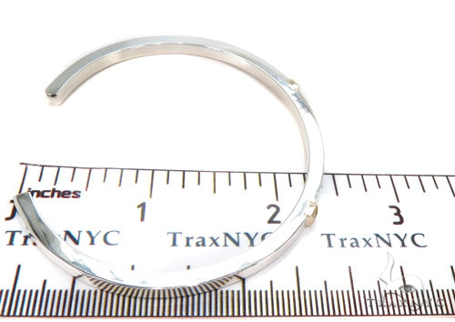 Bezel Diamond Bangle Bracelet 37321 - Image 7