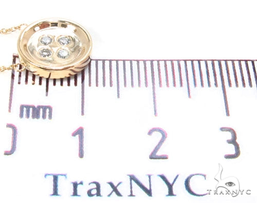 Bezel Diamond Button Necklace 34946 - Image 11