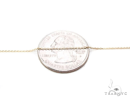 Bezel Diamond Button Necklace 34946 - Image 7