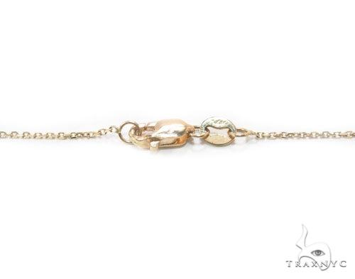 Bezel Diamond Button Necklace 34946 - Image 8