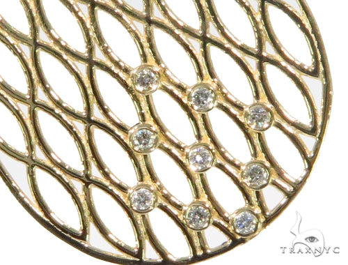 Bezel Diamond Earrings 44534 - Image 3