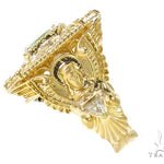 Bezel Diamond Emerald Angel Ring 39843 - Image 4