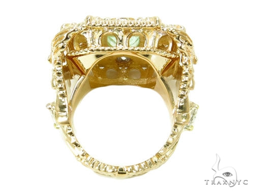 Bezel Diamond Emerald Angel Ring 39843 - Image 6