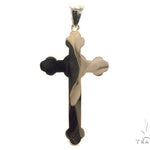 Bezel Diamond Gemstone Cross Crucifix 41193 - Image 4