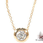 Bezel Diamond Necklace 33414 - Image 1