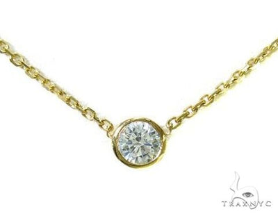 Bezel Diamond Necklace 34422 - Image 1