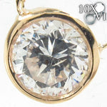 Bezel Diamond Necklace 34422 - Image 4