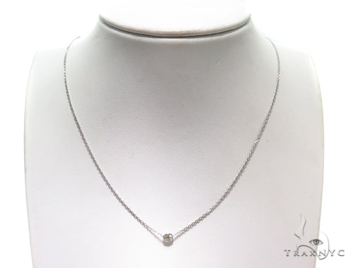 Bezel Diamond Necklace 40924 - Image 10