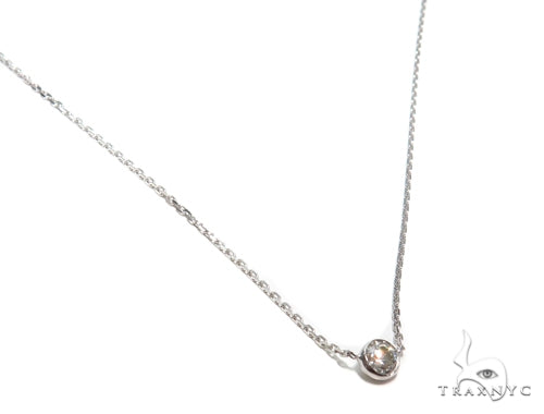 Bezel Diamond Necklace 40924 - Image 2