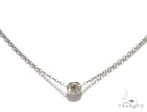Bezel Diamond Necklace 40924 - Image 3