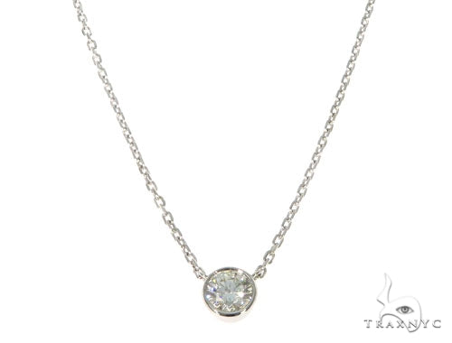 Bezel Diamond Necklace
