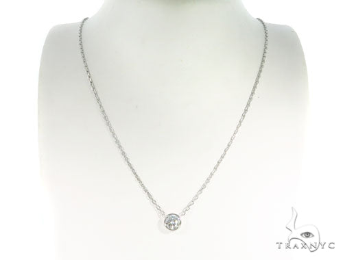 Bezel Diamond Necklace 45416 - Image 6
