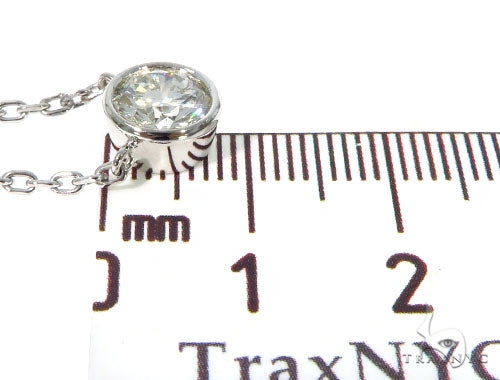 Bezel Diamond Necklace 45416 - Image 9