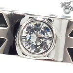 Bezel Diamond Pinky Ring 34390 - Image 3