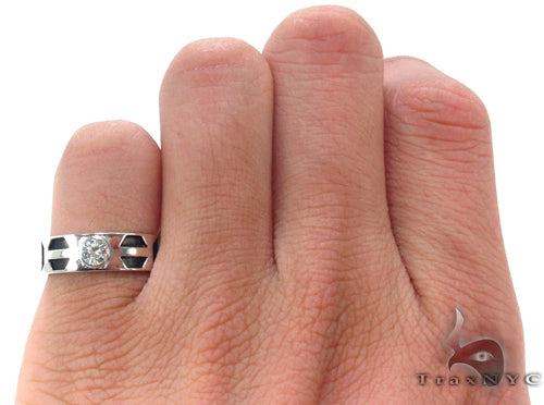 Bezel Diamond Pinky Ring 34390 - Image 7