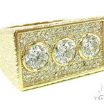 Bezel Custom Diamond Pinky Ring 36937 - Image 1