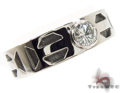 Bezel Diamond Platinum Ring 32218 - Image 1