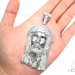 Bezel Diamond Silver Jesus Piece 40828 - Image 7