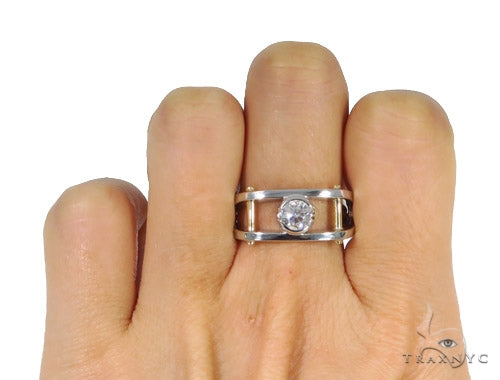 Bezel Diamond Wedding Ring 44895 - Image 7