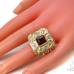 Bezel Ruby Diamond  Angel Ring-40018 - Image 8
