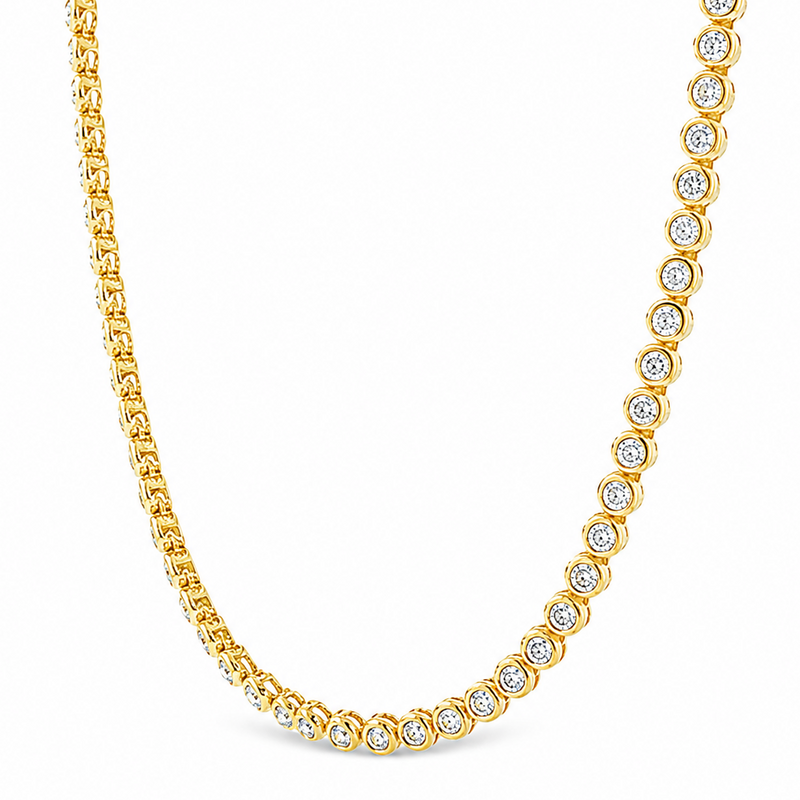 Bezel Diamond Chain 28 Inches 5mm 34969