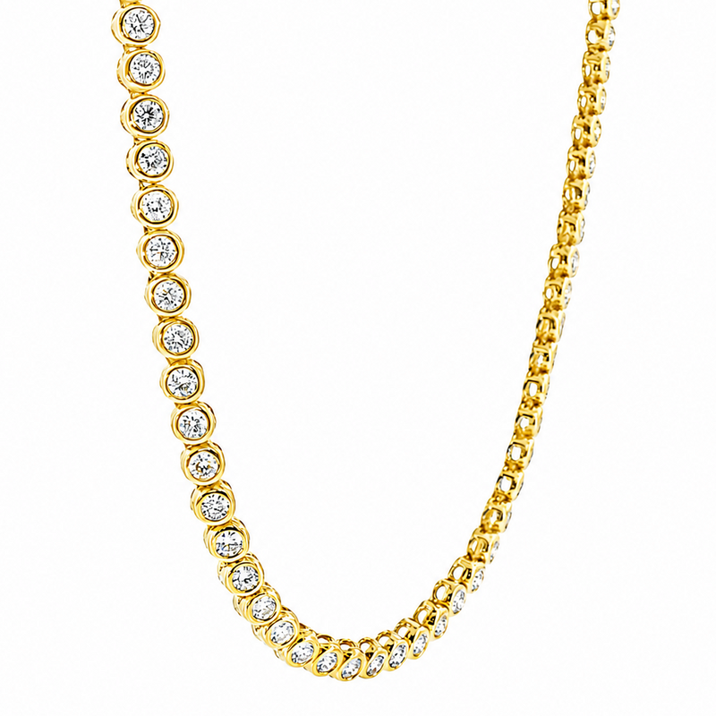 Bezel Diamond Chain 28 Inches 5mm 34969