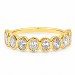 Bezel Luxe Oval Diamond Band 71604