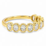 Bezel Luxe Oval Diamond Band 71604
