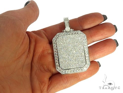 Big Size Custom Diamond Charm Pendant 66013 - Image 5