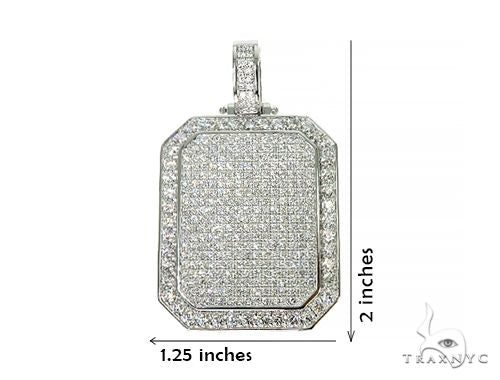 Big Size Custom Diamond Charm Pendant 66013 - Image 6