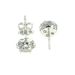 Big Center Stone Diamond Stud Earrings 70030