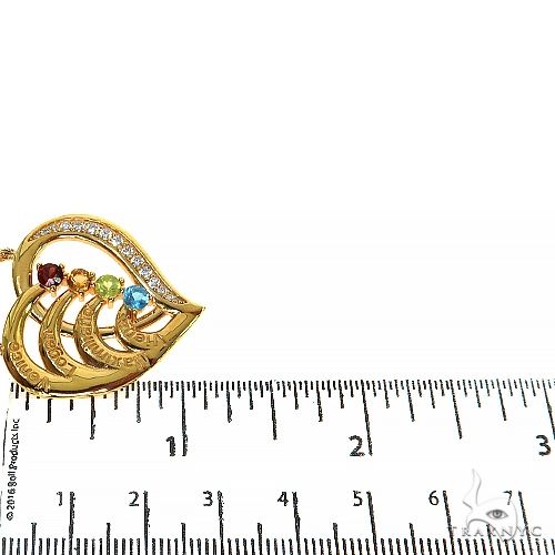 Birthstone Engravable Heart Pendant Necklace 68023 - Image 6