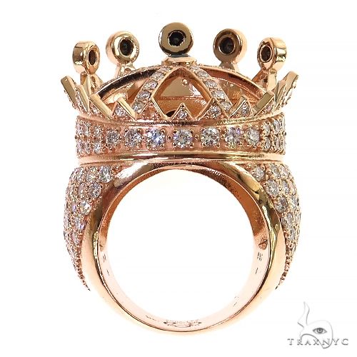 Black Diamond Recreated  Tupac Crown Ring 69131 - Image 5