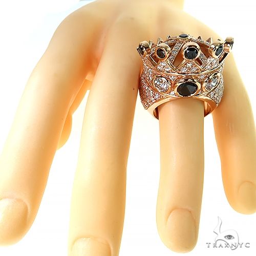 Black Diamond Recreated  Tupac Crown Ring 69131 - Image 7