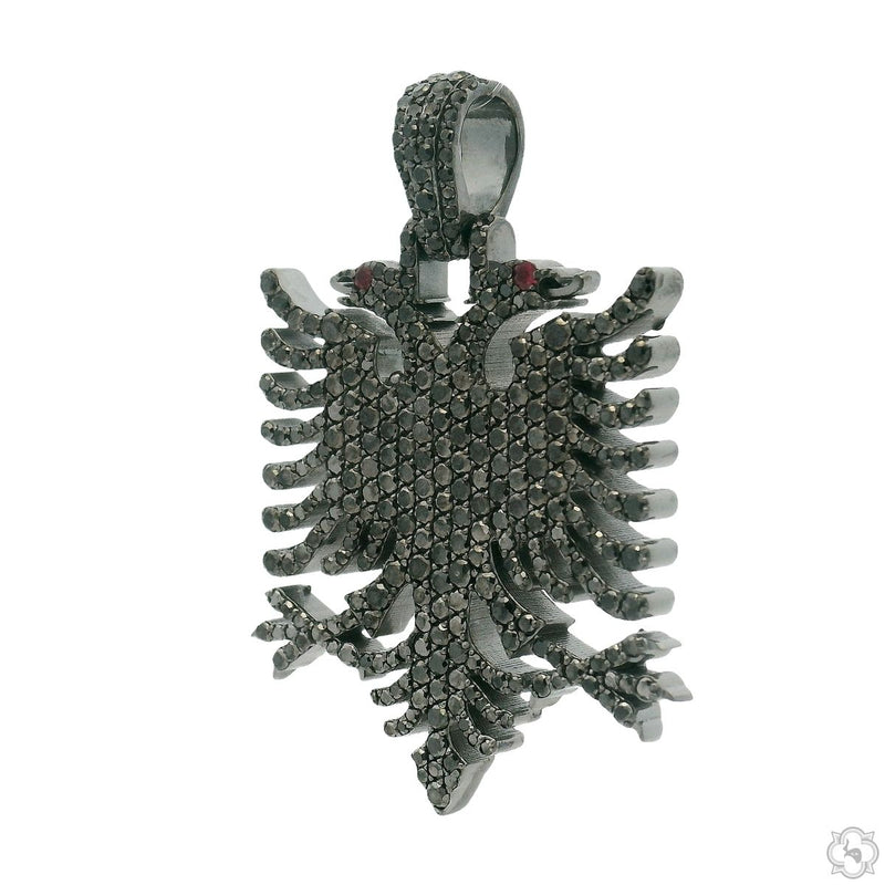 Black Diamond Albanian Eagle Pendant 70838 - Image 5