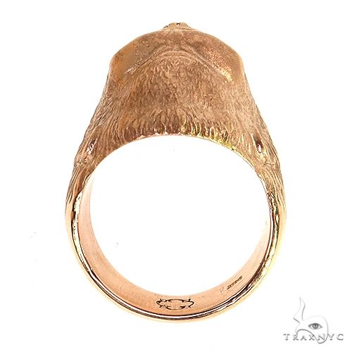 14K Gold Black Diamond Gorilla Ring, photo 5 of 6