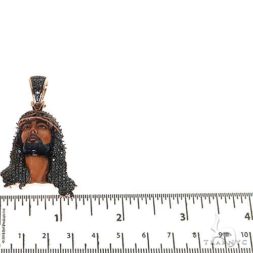 Black Passion Diamond Jesus Pendant 68603 - Image 5