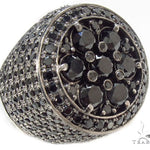 Black Diamond Silver Ring 34945 - Image 1