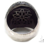 Black Diamond Silver Ring 34945 - Image 6